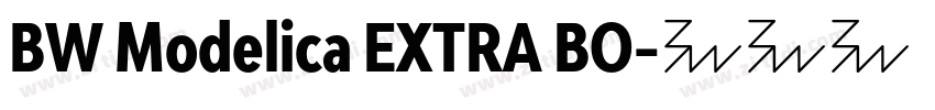 BW Modelica EXTRA BO字体转换 BW Modelica EXTRA BO字体转换